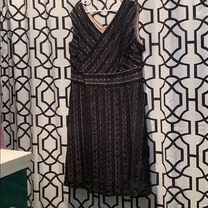 NWOT Sleeveless lace layered dress